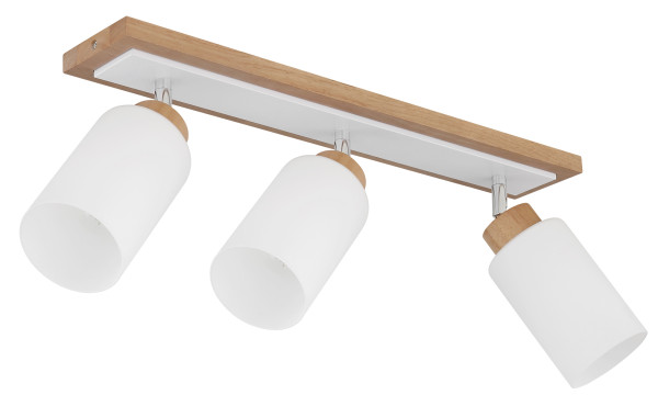 Strahler ROWENA in braun aus Holz