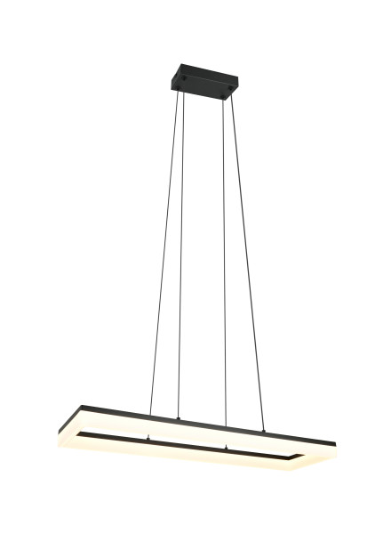 Pendelleuchte LED CAMINO in schwarz aus Kunststoff