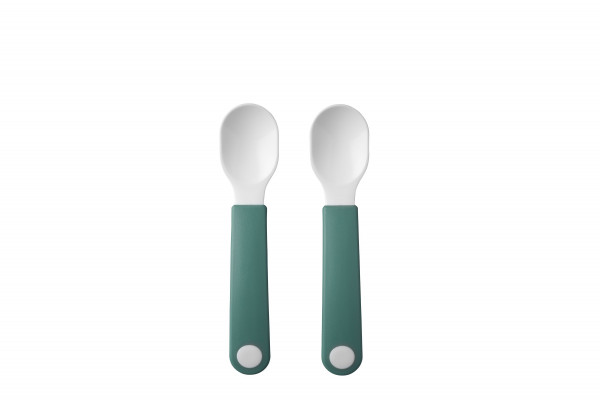 Lernlöffel-SET MIO in türkis aus Kunststoff
