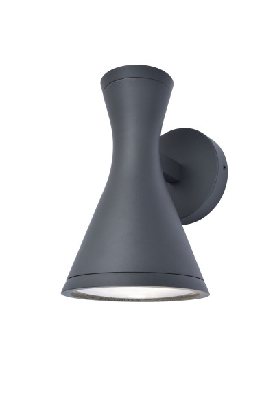 Außenwandleuchte BRUND in schwarz aus Aluminium