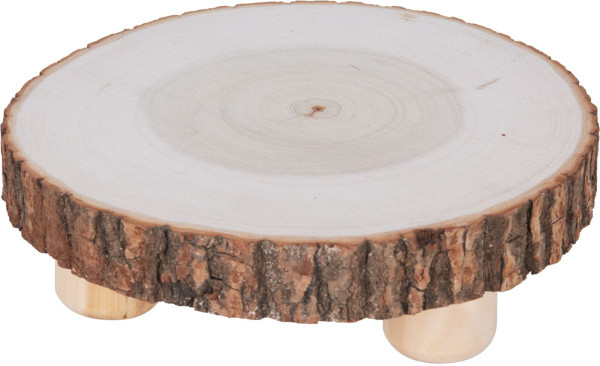 Deko-Platte BAUMSCHEIBE in natur aus Holz