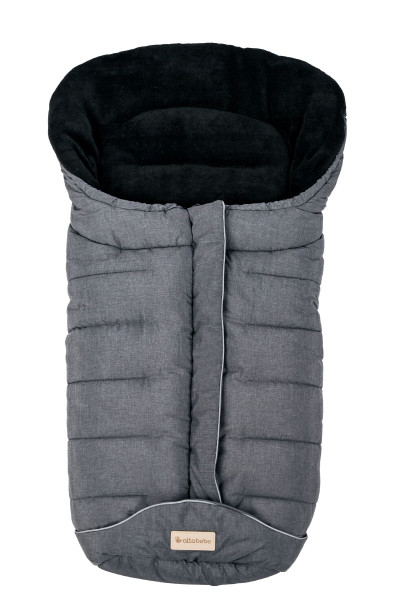Winterfußsack ALPIN in grau aus Polyester