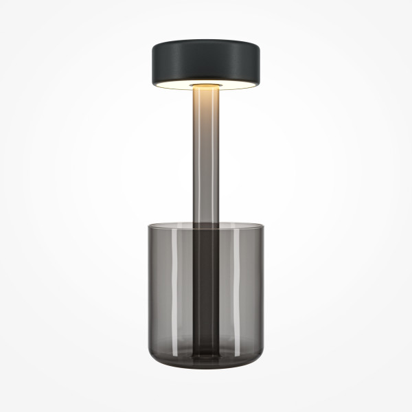 Tischleuchte AI COLLABORATION in grau aus Glas