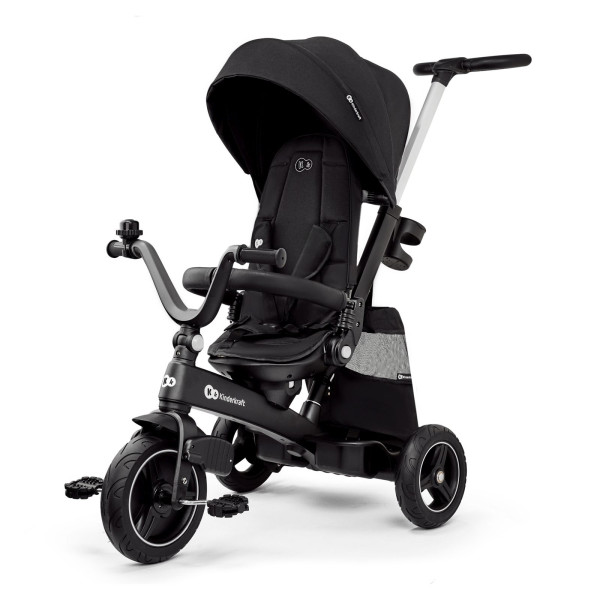 Dreirad KINDERKRAFT EASYTWIST in schwarz aus Materialmix