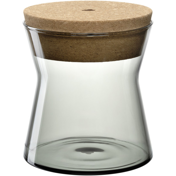 Dose FORMA X in grau aus 100 % Naturmaterial
