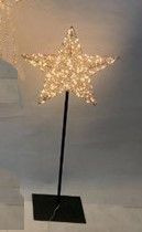 Weihnachtsstern LED GOLDEN TWIST in goldfarben aus Metall