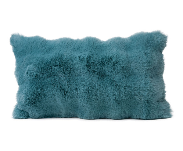 Kissen BUBBLES aqua in aqua aus Polyester