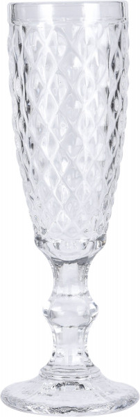 Champagnerglas in klar aus Glas