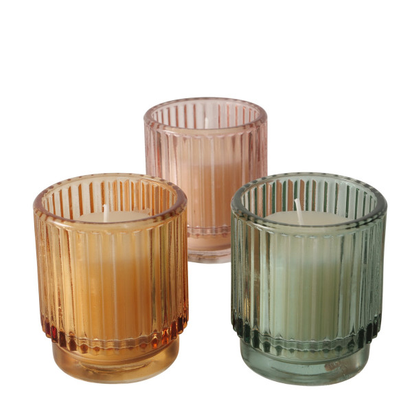 Windlicht MEANO in mehrfarbig aus Materialmix