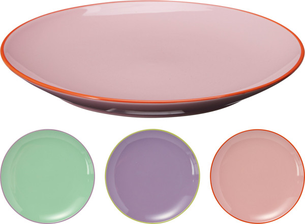 Dessertteller PASTELL in mehrfarbig aus Steinzeug