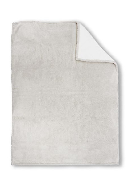 Decke SHERPA offwhite in weiß aus Polyester