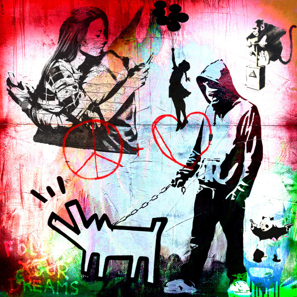 Acrylglasbild Graffiti