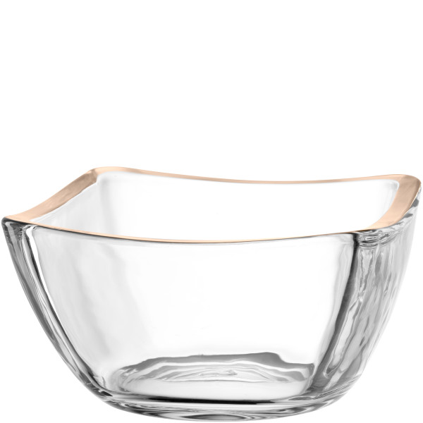 Schale PIAZZA in apricot aus Glas