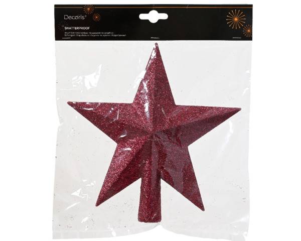 Baumspitze STAR pink in pink aus Kunststoff