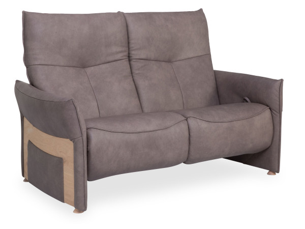 Sofa MONDO 2,5 Sitzer VARIA 4936 in fango aus Leder
