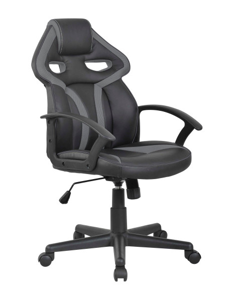 Chefsessel vito in schwarz/grau aus Stoff