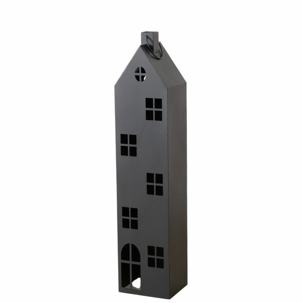 Laterne Haus ALBA in schwarz aus Eisen