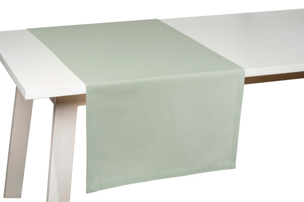 Tischläufer FARO in mint aus Mischgewebe