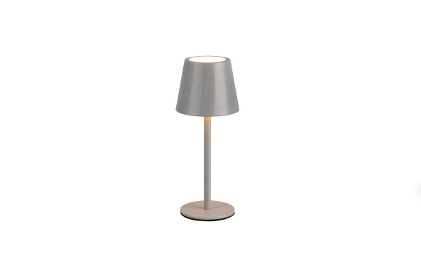 Tischleuchte LED DIAZ in grau aus Metall