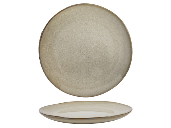 Speiseteller SEPIA beige in beige aus Steinzeug
