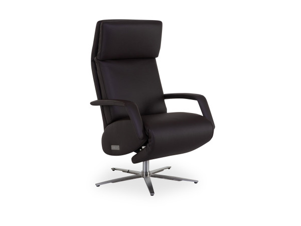 Relaxsessel MOTION EM 410 in mocca aus Leder
