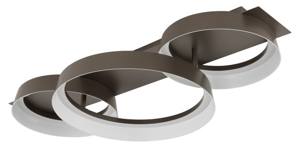 Deckenleuchte SYRAKUS in braun aus Metall