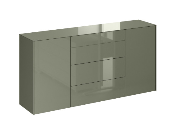 Sideboard MACKENZIE in OLIVGRÜN aus Glas