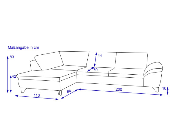 Polsterecke SYSTEMPOLSTER MARGO aus Stoff