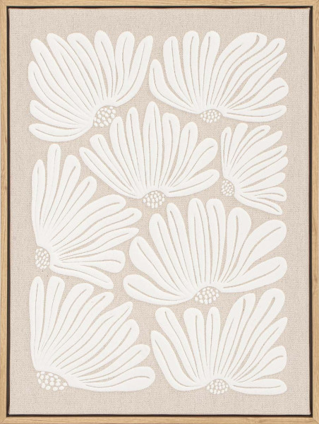 Wandbild BLOSSOM SHINE in bunt aus Holz