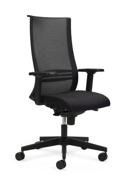 Drehstuhl Altum in schwarz aus Stoff