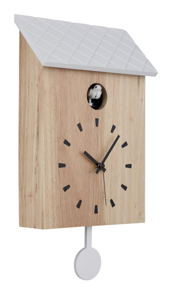 Wanduhr CLOCKY in braun aus Holz