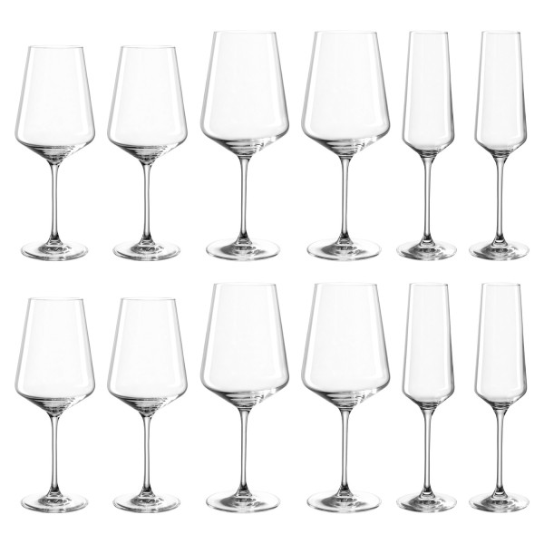 Kelchglas-Set PUCCINI in klar aus Klarglas