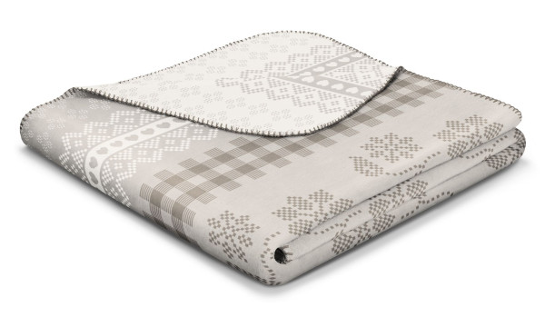 Decke ALPINE COLLECT in beige aus Mischgewebe