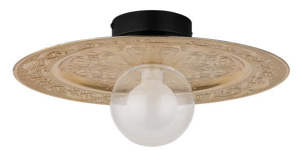 Deckenleuchte RIGA in schwarz aus Metall