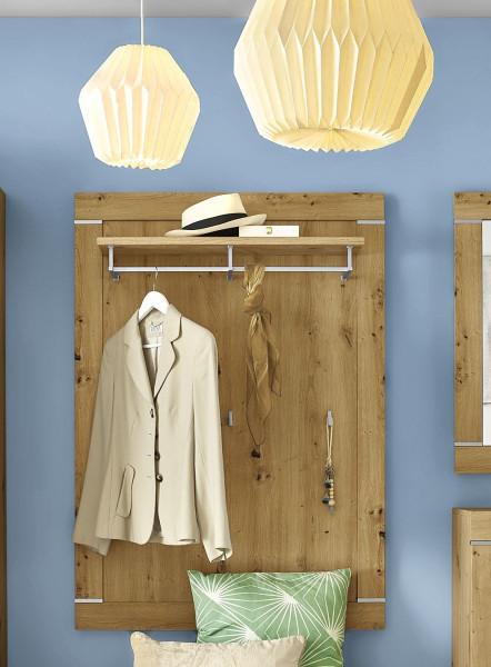 Garderobenpaneel ALANDA in Artisaneiche aus MDF