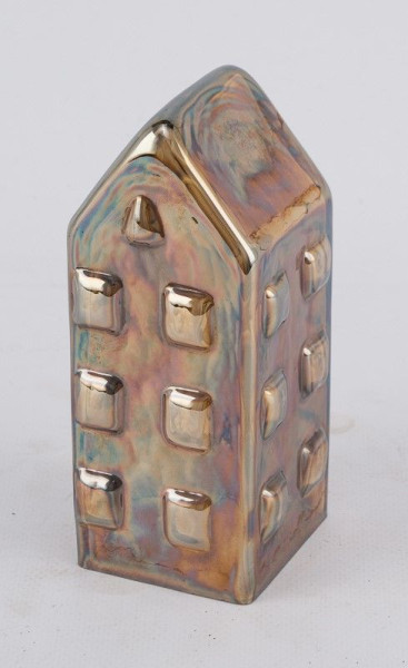 Haus in amber aus Glas