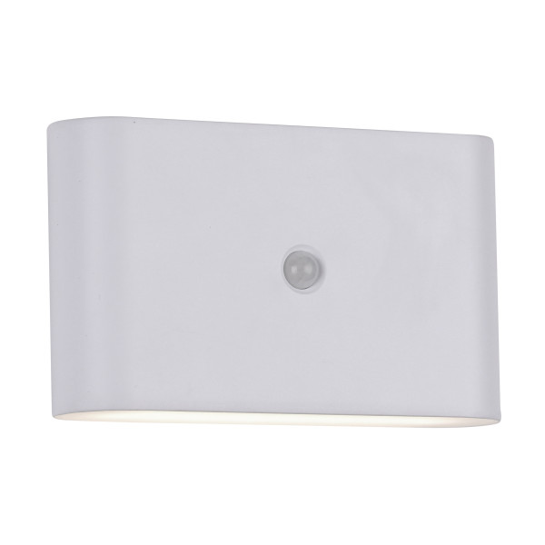 Wandleuchte AKKU ZIDDY LED in weiß aus Aluminium