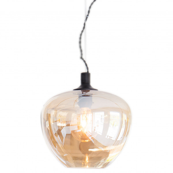 Hängeleuchte BELLISSIMO in braun aus Glas