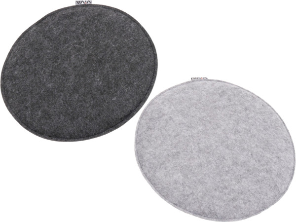 Sitzkissen FILZ rund in mehrfarbig aus Polyester