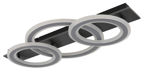 Deckenleuchte JAYDEN in schwarz aus Metall