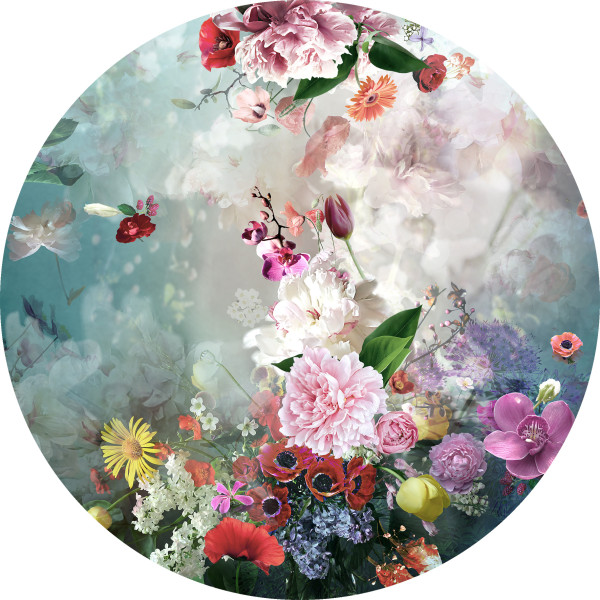 Glasbild BAROQUE FLOWER MIX I