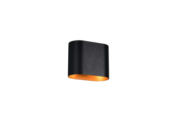 Wandleuchte ALANI in schwarz aus Metall