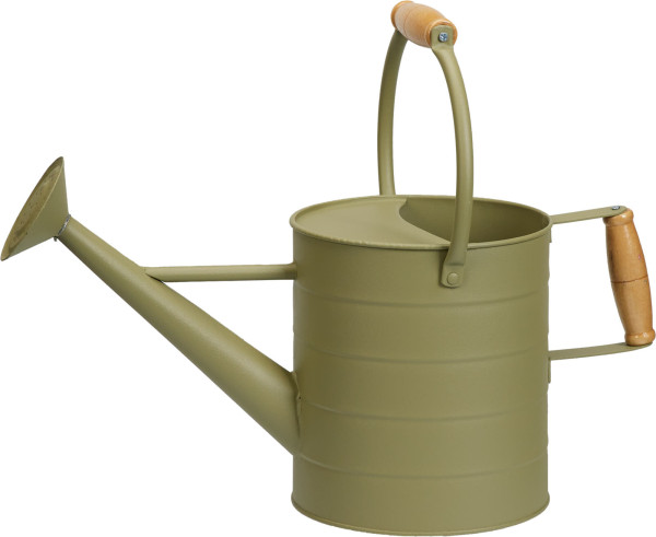 Gießkanne in grün aus Eisen