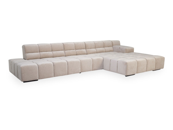 Polsterecke ZEFERINO FANO in beige aus Stoff