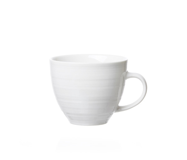 Kaffeeobertasse SUOMI in beige aus Porzellan