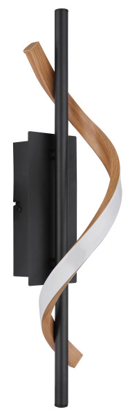 Wandleuchte WATKINS in schwarz aus Metall