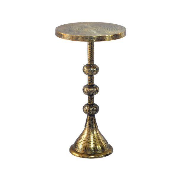 Beistelltisch in goldfarben aus Aluminium