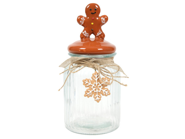 Vorratsglas GINGERMEN in mehrfarbig aus Glas