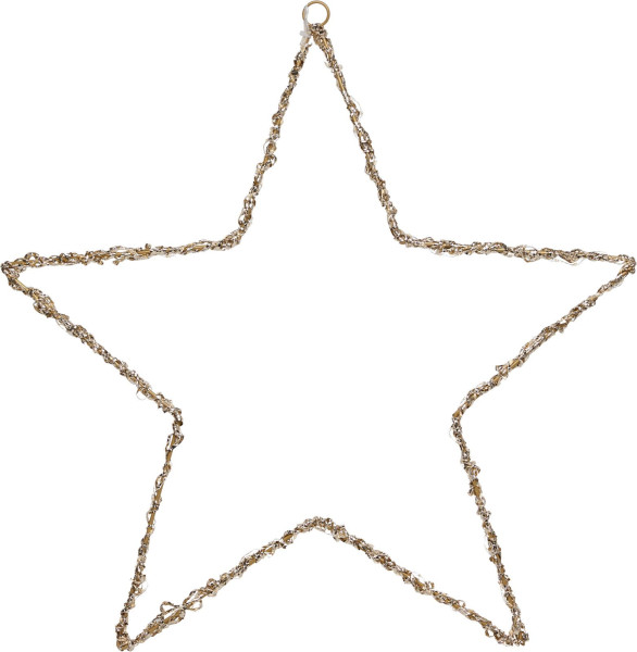 Weihnachtsstern LED in goldfarben aus Eisen