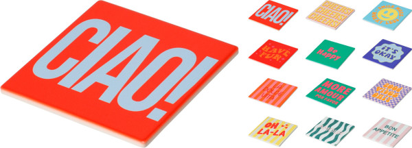 Untersetzer-Set DETTO in mehrfarbig aus Dolomit